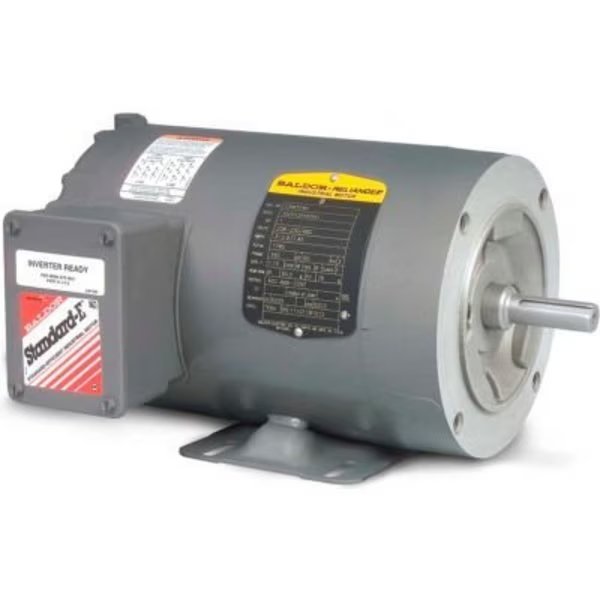 Baldor-Reliance Motor CNM3539, .5HP, 1150RPM, 3PH, 60HZ, 56C, 3524M, TENV, F1, Baldor-Reliance, Mfr#: CNM3539